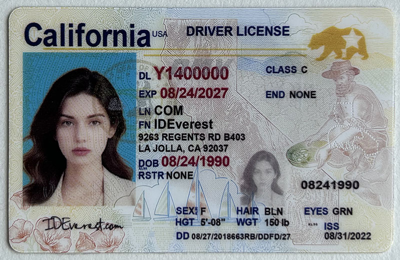 California Fake ID Scannable